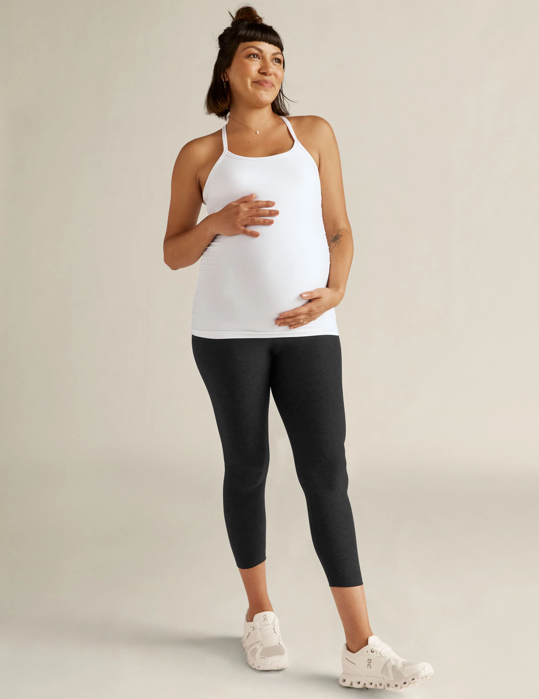 Spacedye Love The Bump Capri Maternity Legging - Image 5